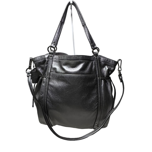 COACH Audrey Cinched North South Metallic Tote - Picture 2 of 16